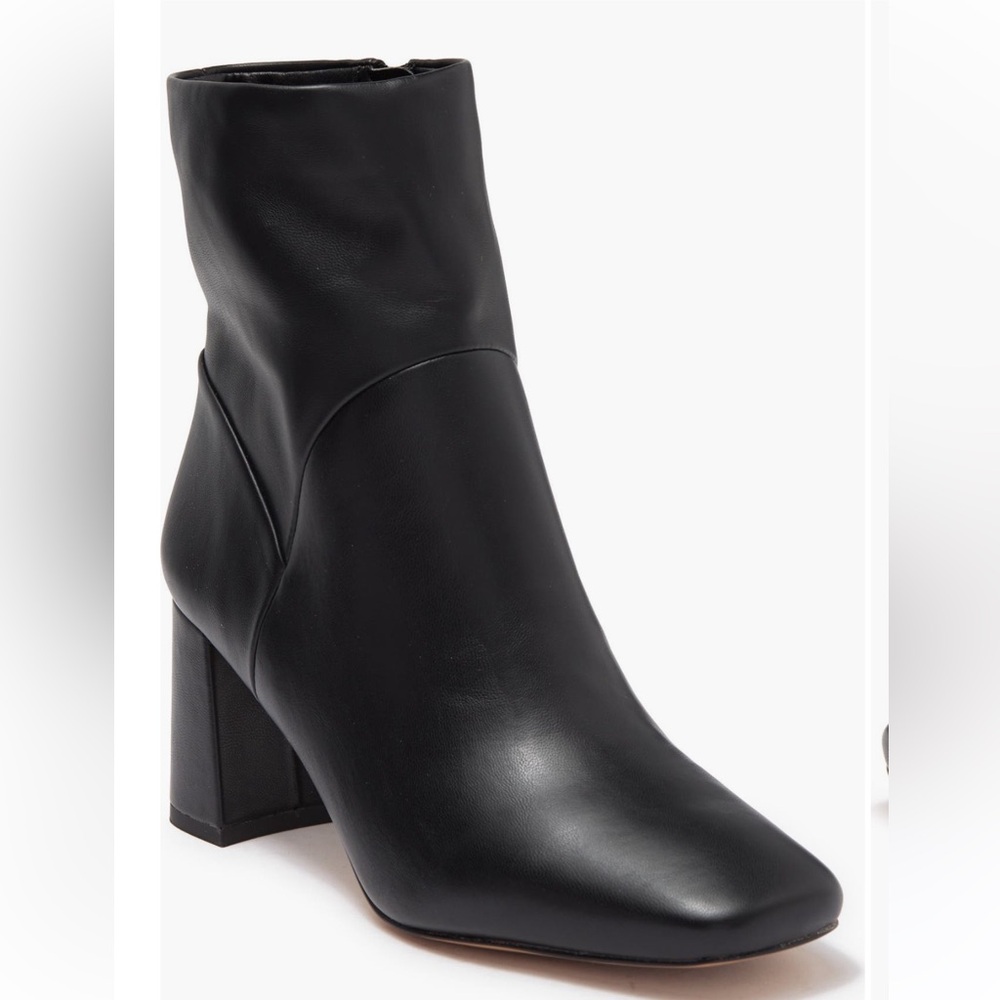 Nordstrom Rack Square-toed Black Booties - vegan